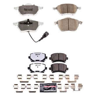 PowerStop® - Z26 Extreme Street Performance Carbon-Fiber Ceramic Front and Rear Brake Pad Set