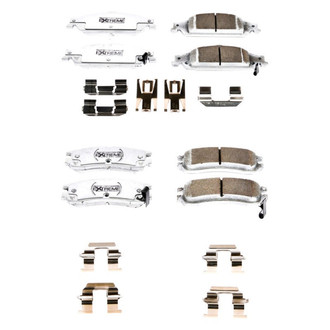 PowerStop® - Z26 Extreme Street Performance Carbon-Fiber Ceramic Front and Rear Brake Pad Set