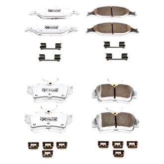 PowerStop® - Z26 Extreme Street Performance Carbon-Fiber Ceramic Front and Rear Brake Pad Set