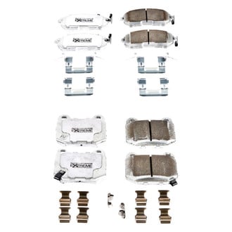 PowerStop® - Z26 Extreme Street Performance Carbon-Fiber Ceramic Front and Rear Brake Pad Set