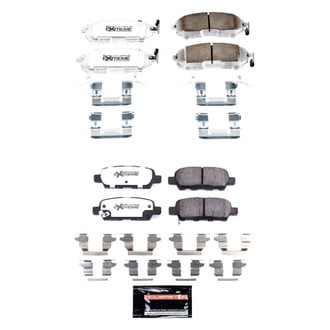PowerStop® - Z26 Extreme Street Performance Carbon-Fiber Ceramic Front and Rear Brake Pad Set