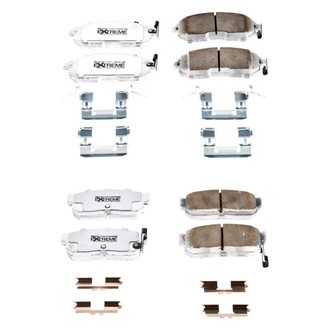 PowerStop® - Z26 Extreme Street Performance Carbon-Fiber Ceramic Front and Rear Brake Pad Set