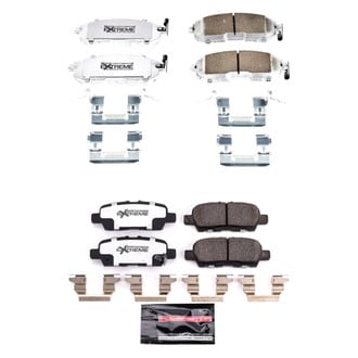PowerStop® - Z26 Extreme Street Performance Carbon-Fiber Ceramic Front and Rear Brake Pad Set