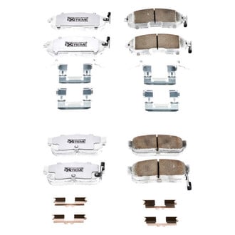 PowerStop® - Z26 Extreme Street Performance Carbon-Fiber Ceramic Front and Rear Brake Pad Set