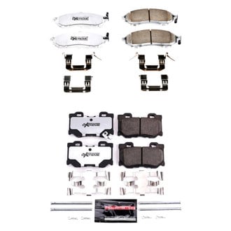 PowerStop® - Z26 Extreme Street Performance Carbon-Fiber Ceramic Front and Rear Brake Pad Set
