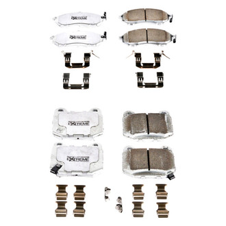 PowerStop® - Z26 Extreme Street Performance Carbon-Fiber Ceramic Front and Rear Brake Pad Set