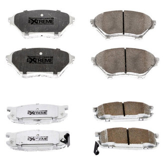 PowerStop® - Z26 Extreme Street Performance Carbon-Fiber Ceramic Front and Rear Brake Pad Set