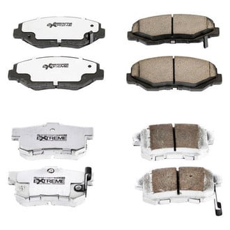 PowerStop® - Z26 Extreme Street Performance Carbon-Fiber Ceramic Front and Rear Brake Pad Set
