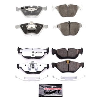 PowerStop® - Z26 Extreme Street Performance Carbon-Fiber Ceramic Front and Rear Brake Pad Set