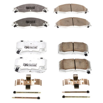 PowerStop® - Z26 Extreme Street Performance Carbon-Fiber Ceramic Front and Rear Brake Pad Set