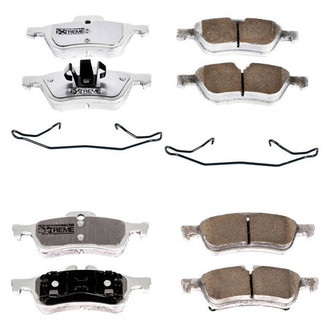 PowerStop® - Z26 Extreme Street Performance Carbon-Fiber Ceramic Front and Rear Brake Pad Set
