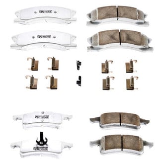 PowerStop® - Z26 Extreme Street Performance Carbon-Fiber Ceramic Front and Rear Brake Pad Set