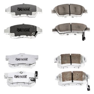 PowerStop® - Z26 Extreme Street Performance Carbon-Fiber Ceramic Front and Rear Brake Pad Set