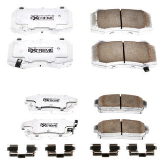 PowerStop® - Z26 Extreme Street Performance Carbon-Fiber Ceramic Front and Rear Brake Pad Set