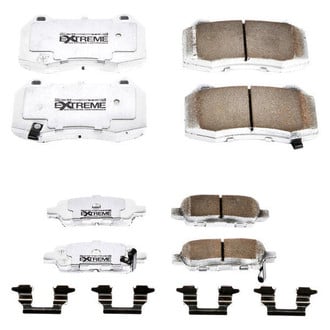 PowerStop® - Z26 Extreme Street Performance Carbon-Fiber Ceramic Front and Rear Brake Pad Set