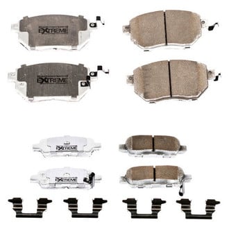 PowerStop® - Z26 Extreme Street Performance Carbon-Fiber Ceramic Front and Rear Brake Pad Set