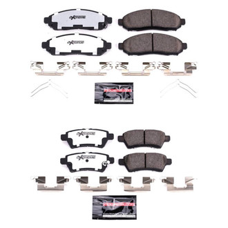 PowerStop® - Z36 Extreme Truck and Tow Carbon-Fiber Ceramic Front and Rear Brake Pad Set
