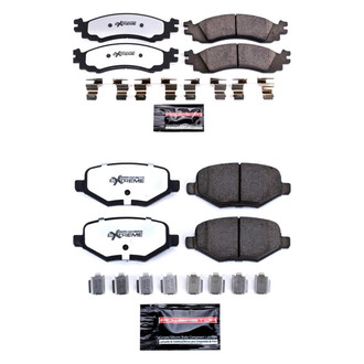 PowerStop® - Z36 Extreme Truck and Tow Carbon-Fiber Ceramic Front and Rear Brake Pad Set