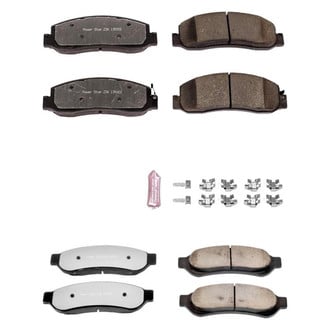 PowerStop® - Z36 Extreme Truck and Tow Carbon-Fiber Ceramic Front and Rear Brake Pad Set