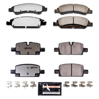 PowerStop® - Z36 Extreme Truck and Tow Carbon-Fiber Ceramic Front and Rear Brake Pad Set
