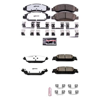 PowerStop® - Z36 Extreme Truck and Tow Carbon-Fiber Ceramic Front and Rear Brake Pad Set