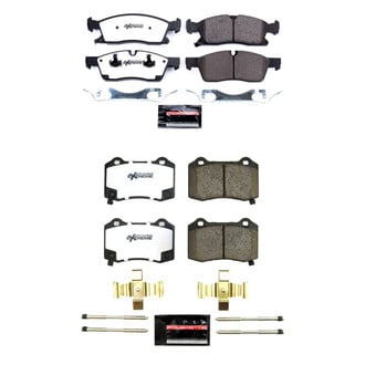 PowerStop® - Z36 Extreme Truck and Tow Carbon-Fiber Ceramic Front and Rear Brake Pad Set