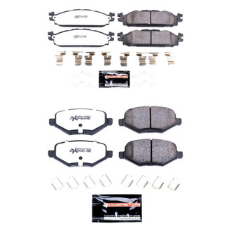PowerStop® - Z36 Extreme Truck and Tow Carbon-Fiber Ceramic Front and Rear Brake Pad Set