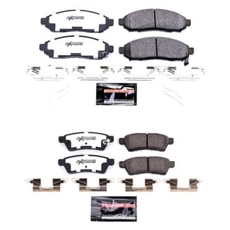 PowerStop® - Z36 Extreme Truck and Tow Carbon-Fiber Ceramic Front and Rear Brake Pad Set