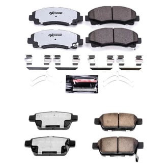 PowerStop® - Z36 Extreme Truck and Tow Carbon-Fiber Ceramic Front and Rear Brake Pad Set