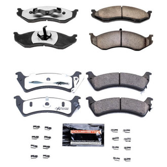 PowerStop® - Z36 Extreme Truck and Tow Carbon-Fiber Ceramic Front and Rear Brake Pad Set