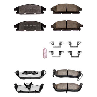 PowerStop® - Z36 Extreme Truck and Tow Carbon-Fiber Ceramic Front and Rear Brake Pad Set