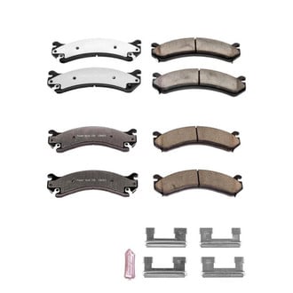 PowerStop® - Z36 Extreme Truck and Tow Carbon-Fiber Ceramic Front and Rear Brake Pad Set