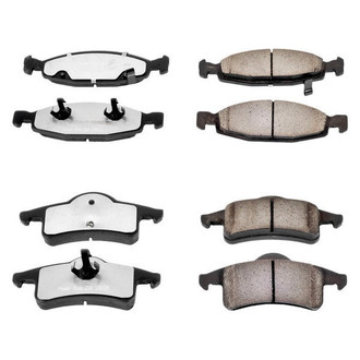 PowerStop® - Z36 Extreme Truck and Tow Carbon-Fiber Ceramic Front and Rear Brake Pad Set