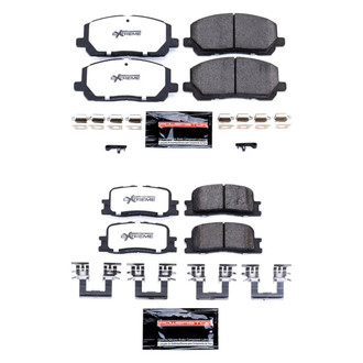 PowerStop® - Z36 Extreme Truck and Tow Carbon-Fiber Ceramic Front and Rear Brake Pad Set
