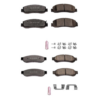 PowerStop® - Z36 Extreme Truck and Tow Carbon-Fiber Ceramic Front and Rear Brake Pad Set