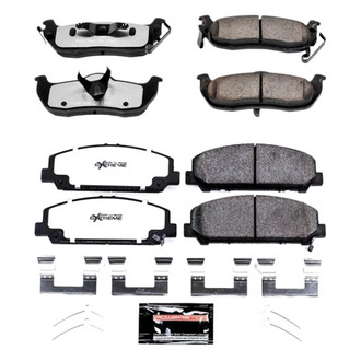 PowerStop® - Z36 Extreme Truck and Tow Carbon-Fiber Ceramic Front and Rear Brake Pad Set