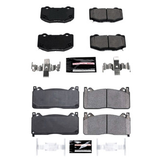 PowerStop® - Z23 Evolution Sport Performance Carbon-Fiber Ceramic Front and Rear Brake Pad Set