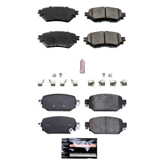 PowerStop® - Z23 Evolution Sport Performance Carbon-Fiber Ceramic Front and Rear Brake Pad Set