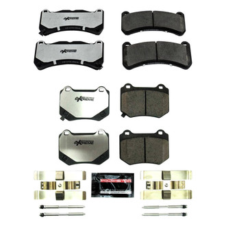 PowerStop® - Z26 Extreme Street Performance Carbon-Fiber Ceramic Front and Rear Brake Pad Set