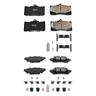 PowerStop® - Z23 Evolution Sport Performance Carbon-Fiber Ceramic Front and Rear Brake Pad Set