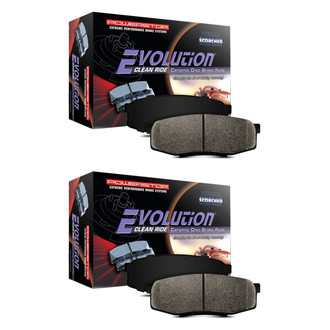 PowerStop® - Z16 Evolution Clean Ride Ceramic Front and Rear Disc Brake Pad Set
