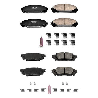 PowerStop® - Z23 Evolution Sport Performance Carbon-Fiber Ceramic Front and Rear Brake Pad Set