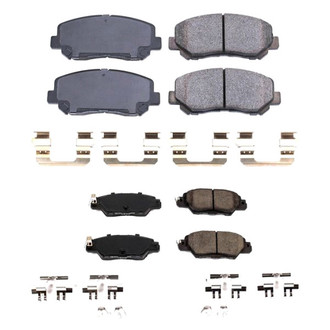 PowerStop® - Z17 Evolution Plus™ Ceramic Front and Rear Disc Brake Pad Set