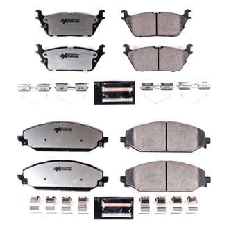 PowerStop® - Z36 Extreme Truck and Tow Carbon-Fiber Ceramic Front and Rear Brake Pad Set