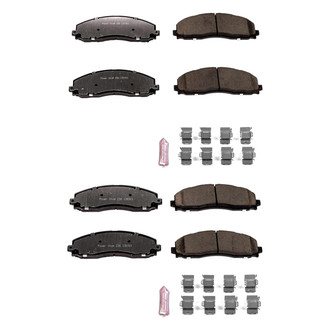 PowerStop® - Z36 Extreme Truck and Tow Carbon-Fiber Ceramic Front and Rear Brake Pad Set