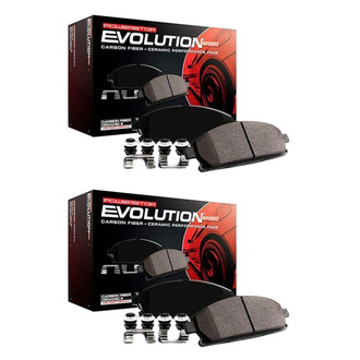 PowerStop® - Z23 Evolution Sport Performance Carbon-Fiber Ceramic Front and Rear Brake Pad Set