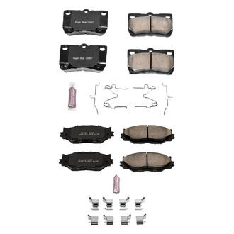 PowerStop® - Z23 Evolution Sport Performance Carbon-Fiber Ceramic Front and Rear Brake Pad Set