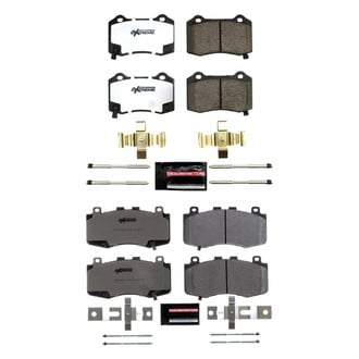 PowerStop® - Z26 Extreme Street Performance Carbon-Fiber Ceramic Front and Rear Brake Pad Set