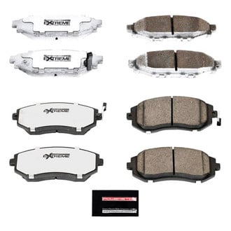 PowerStop® - Z26 Extreme Street Performance Carbon-Fiber Ceramic Front and Rear Brake Pad Set