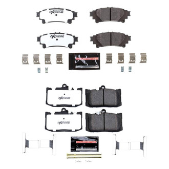 PowerStop® - Z26 Extreme Street Performance Carbon-Fiber Ceramic Front and Rear Brake Pad Set